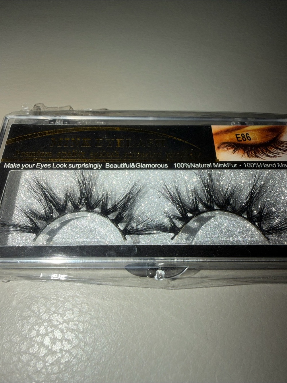 Dramatic 3D Mink Effect Eyelashes - Black
